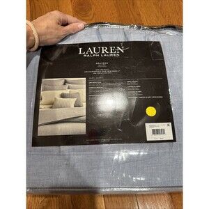 Ralph Lauren Graydon Cotton Quilt King Chambray Light Blue Lightweight MSRP $385